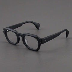 Reve Vintage Acetate Square Glasses Frame Rectangle Frames Southood Matte Black 