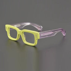 Ricki High Quality Vintage Acetate Glasses Rectangle Frames Southood Yellow 