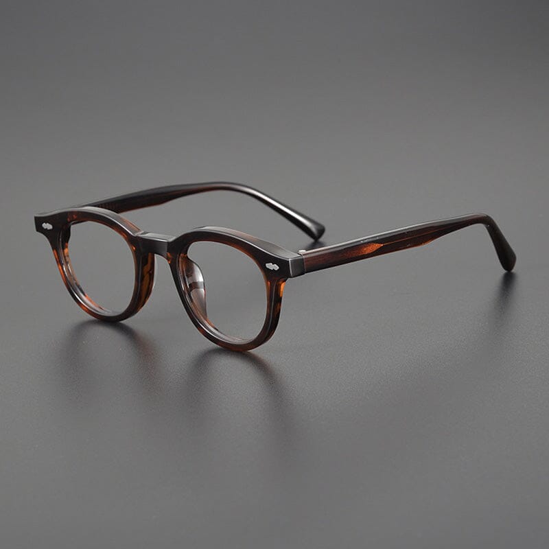 Riley Vintage Acetate Glasses Frame Cat Eye Frames Southood Light Leopard 