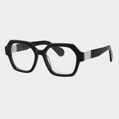 Ripken Vintage Acetate Glasses Frame Geometric Frames Southood Black 
