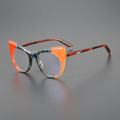 Ripple Acetate Cat Eye Glasses Frame Cat Eye Frames Southood Red Orange 