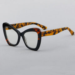 Roisin Vintage Acetate Glasses Frame Geometric Frames Southood C1 Leopard 