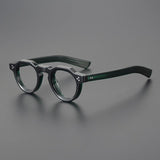 Rolf Vintage Acetate Glasses Frame Round Frames Southood Clear Green 