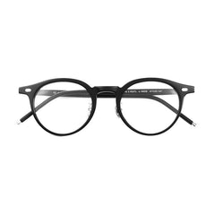Rom Vintage Acetate Glasses Frame Oval Frames Southood Black 
