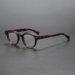 Romeo Vintage Acetate Glasses Frame Oval Frames Southood Leopard 