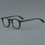 Ron Retro Round Acetate Glasses Frame Round Frames Southood Leoaprd 