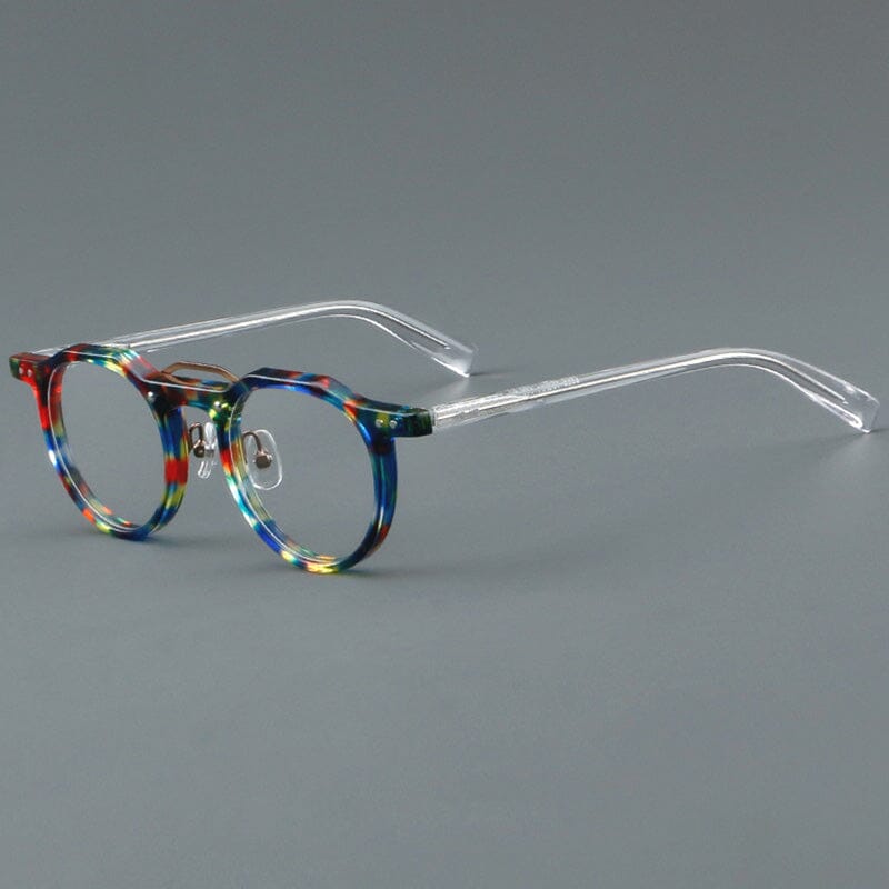 Leif Retro Small Round Acetate Glasses Frame