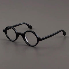 Rowan Vintage Acetate Glasses Frame Round Frames Southood Black 