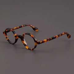 Rowan Vintage Acetate Glasses Frame Round Frames Southood Leopard 