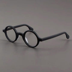 Rowan Vintage Acetate Glasses Frame Round Frames Southood Matte Black 