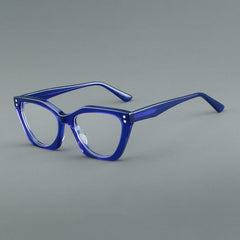 Ru Vintage Acetate Glasses Frame Rectangle Frames Southood Blue 