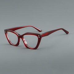 Ru Vintage Acetate Glasses Frame Rectangle Frames Southood Red 