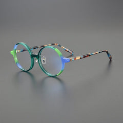 Ruiz Acetate Round Glasses Frame Round Frames Southood Green 