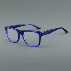 Ruud Vintage Acetate Glasses Frame Rectangle Frames Southood Clear Blue 