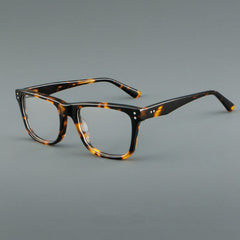 Ruud Vintage Acetate Glasses Frame Rectangle Frames Southood Leopard 