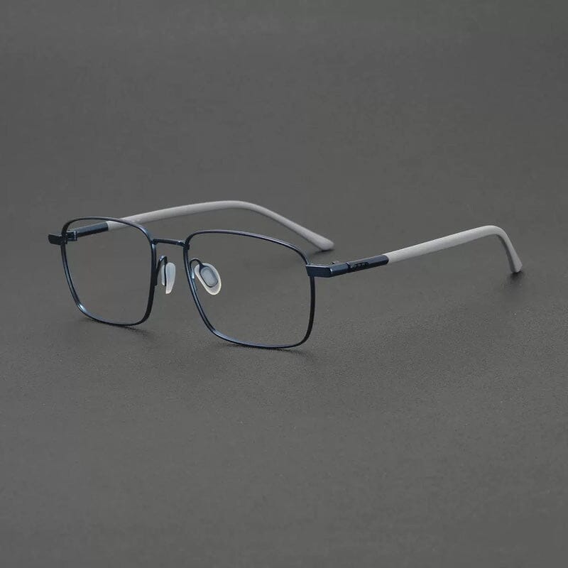 Ryan Ultralight Titanium Glasses Frame Rectangle Frames Southood Blue 