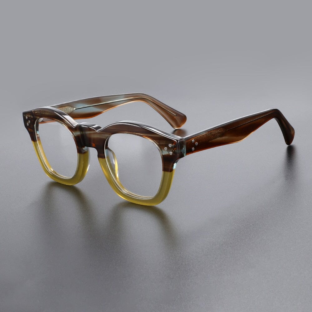 Sagar Vintage Acetate Optical Glasses Frames Cat Eye Frames Southood Yellow 