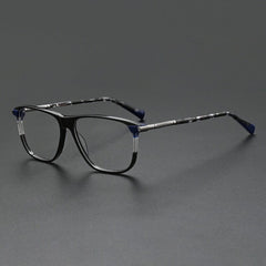 Sailor Vintage Acetate Glasses Frame Rectangle Frames Southood Black 