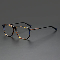 Sailor Vintage Acetate Glasses Frame Rectangle Frames Southood Leopard 