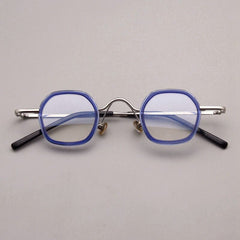 Sal Retro Acetate Glasses Frame Rectangle Frames Southood Blue 