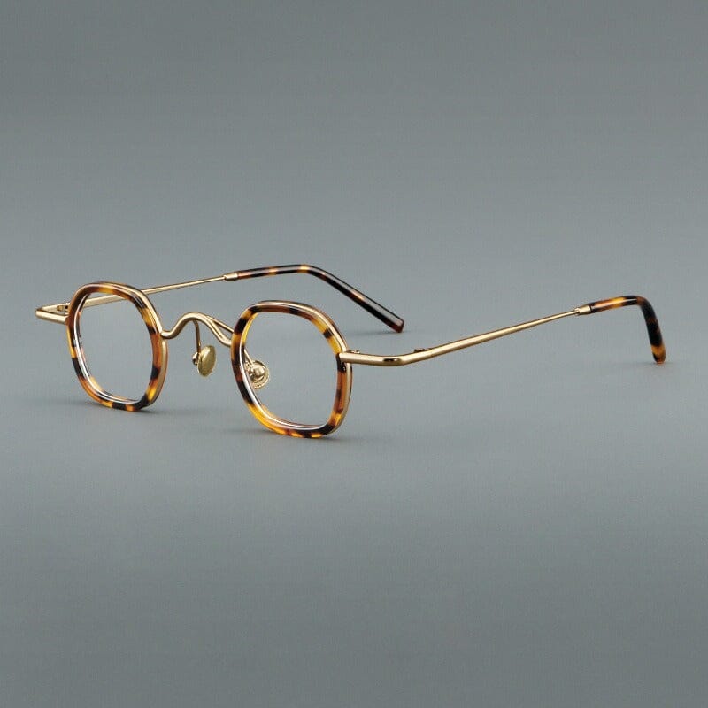 Sal Vintage Retro Acetate Glasses Frame Rectangle Frames Southood Leopard 