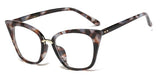 Sallie Cat Eye Optical Glasses Frames Cat Eye Frames Southood C15 purple leopard 