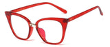 Sallie Cat Eye Optical Glasses Frames Cat Eye Frames Southood C19 red clear 