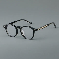 Sanford Vintage Acetate Eyeglasses Frame Rectangle Frames Southood Black 