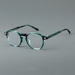 Sanford Vintage Acetate Eyeglasses Frame Rectangle Frames Southood Green 