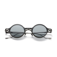 SB Round Titanium Glasses Frame With Magnetic Sunglasses Clips Round Frames Southood Light Gun 