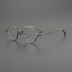 Secg Retro Round Titanium Glasses Frame Round Frames Southood Gun 