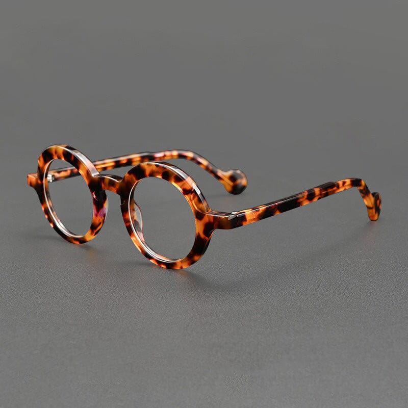 See Retro Acetate Glasses Frame Round Frames Southood Leopard 