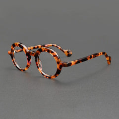 See Retro Acetate Glasses Frame Round Frames Southood Leopard 