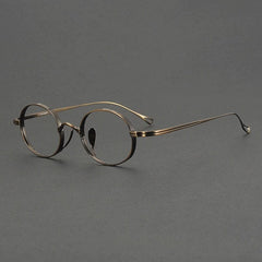 Selby Titanium Handmade Glasses Frame Oval Frames Southood Bronze 