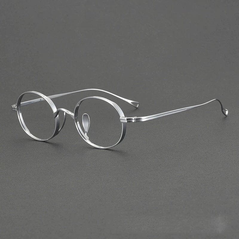 Selby Titanium Handmade Glasses Frame Oval Frames Southood Silver 