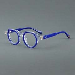 Senn Vintage Geometric Acetate Glasses Frame Geometric Frames Southood Blue 
