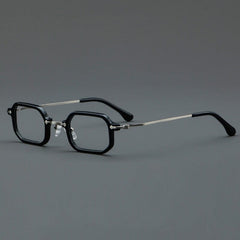 Sewald Retro Acetate Glasses Frame Geometric Frames Southood Black 