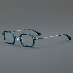 Sewald Retro Acetate Glasses Frame Geometric Frames Southood Blue 
