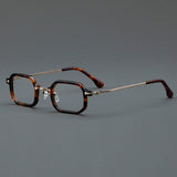 Sewald Retro Acetate Glasses Frame Geometric Frames Southood Leopard 