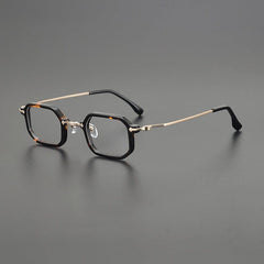 Sewald Retro Acetate Glasses Frame Geometric Frames Southood Leopard 