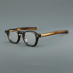 Shaka Vintage Acetate Glasses Frame Rectangle Frames Southood Leopard 