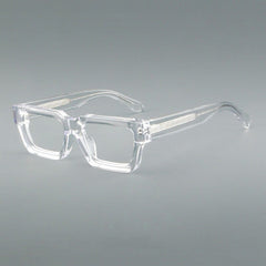 Shan Retro Rectangle Acetate Glasses Frame Rectangle Frames Southood Clear 