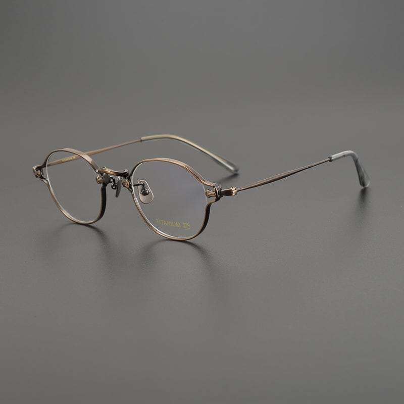 Sian Retro Titanium Glasses Frame oval frame Southood Bronze 