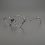 Sian Retro Titanium Glasses Frame oval frame Southood Gun 