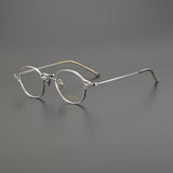 Sian Retro Titanium Glasses Frame oval frame Southood Silver 