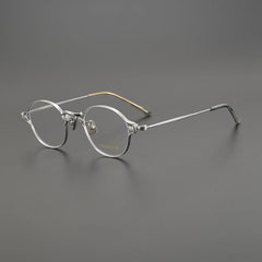 Sian Retro Titanium Glasses Frame oval frame Southood Silver 
