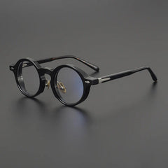 Silva Vintage Acetate Glasses Frames Round Frames Southood Black 