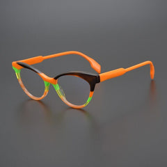 Simon Acetate Cat Eye Glasses Frame Cat Eye Frames Southood Orange 
