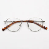 Skylar Retro Alloy Glasses Frame Round Frames Southood Gun 