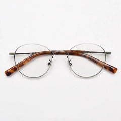 Skylar Retro Alloy Glasses Frame Round Frames Southood Gun 